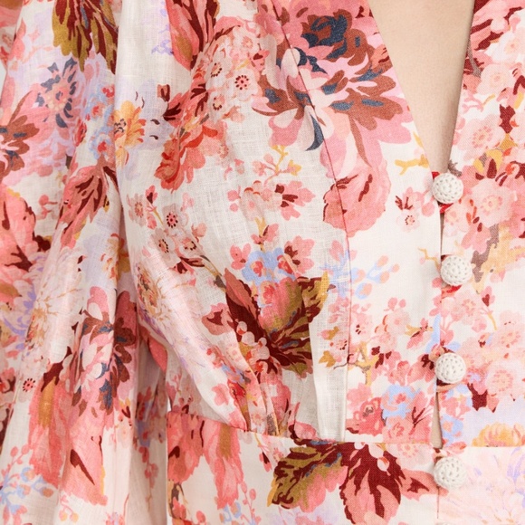 Zimmermann Devi Plunge Mini Dress AU 3. US Size 10 BNWT - Picture 11 of 15